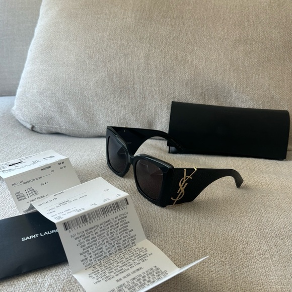 YSL-Saint Laurent Sunglasses- Black - Picture 13 of 16